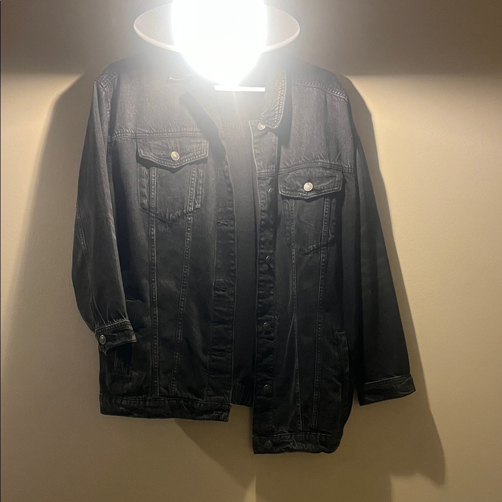 American Eagle Outfitters Black Jean Jacket